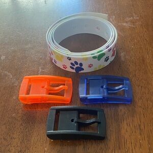 Rainbow Print C4 Belt and Buckles